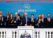 Aris Mining toca la campana de cierre en la Bolsa de Nueva York